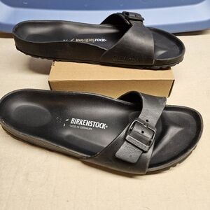 Birkenstock Madrid EVA Black Slide Sandals, Size 10